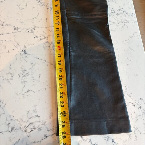 Women's Black Leather Pants - Picture 11 of 11